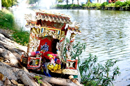 Small Altar on the Riverの写真素材