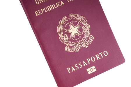 Hand over the passportの写真素材