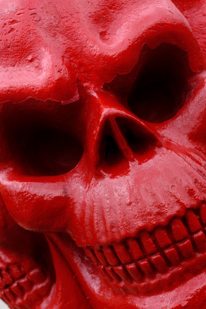 Red skullの写真素材