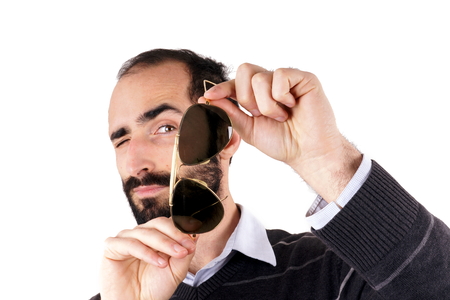 Man with sunglassesの写真素材