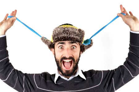 Man with winter hat