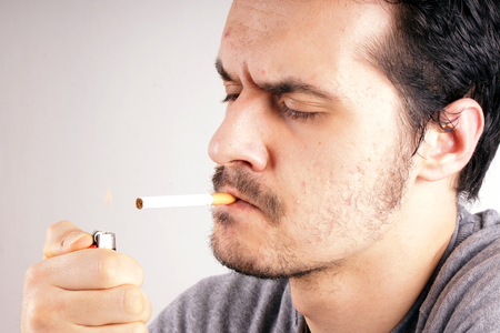 Smoking manの写真素材