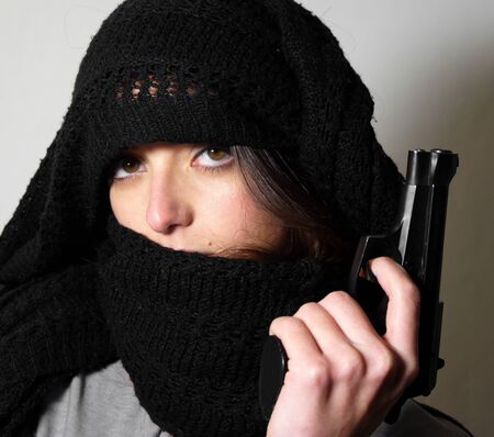 Terrorist ladyの写真素材