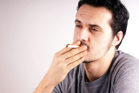 Smoking manの写真素材
