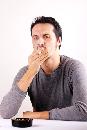 Smoking manの写真素材
