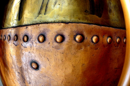 Close up of tools for distilling alcohol