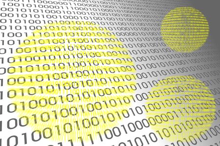 Detail of a binary code computer virusの写真素材