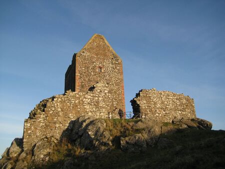 picture of Smailholm Tower was taken in the Scottish Borders close to Kelsoの写真素材