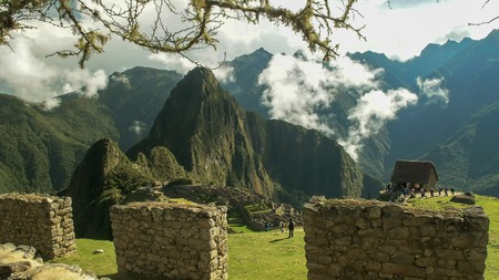 machu picchu ruins and a stone wall