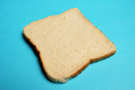 Single slice of white bread