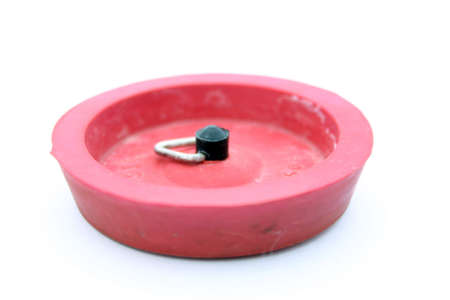 Closeup photo of a red plugの写真素材