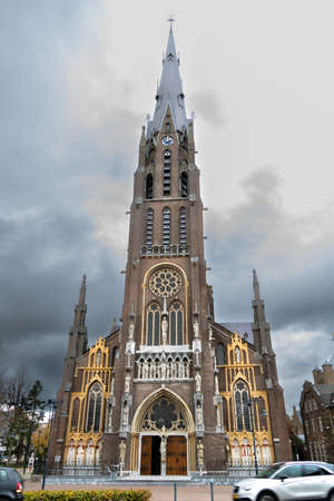 Church in Veghel, the Netherlands. medieval architecture by pierre cuypers. Saint Lambert Churchの写真素材