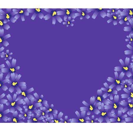 Flower heartのイラスト素材