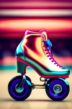 Neon Colorful Women's Skateboardの素材