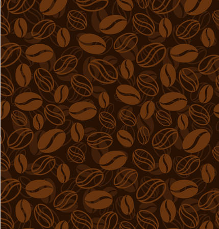 Coffee beans seamless patternのイラスト素材