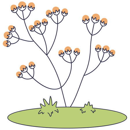 cute flower garden isolated icon vector illustration designicon vector illustration designのイラスト素材