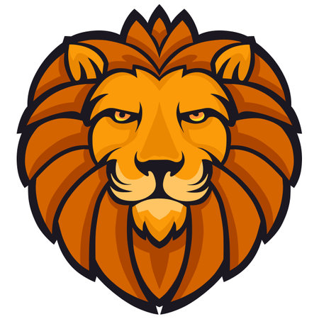 Lion head mascot. Lion head mascot. Lion head vector illustrationのイラスト素材