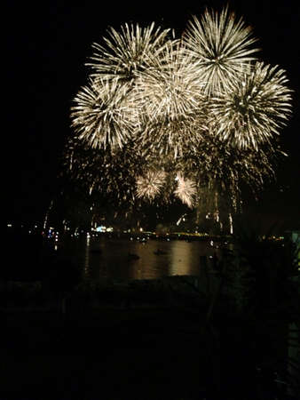 Celebrating with a bangの素材