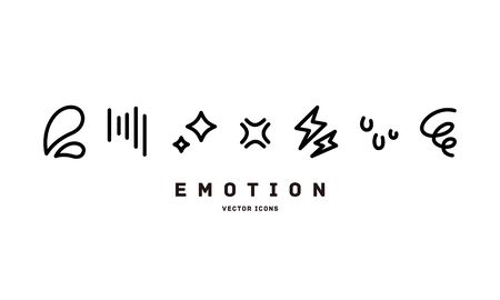 [Emotion] vector iconsのイラスト素材