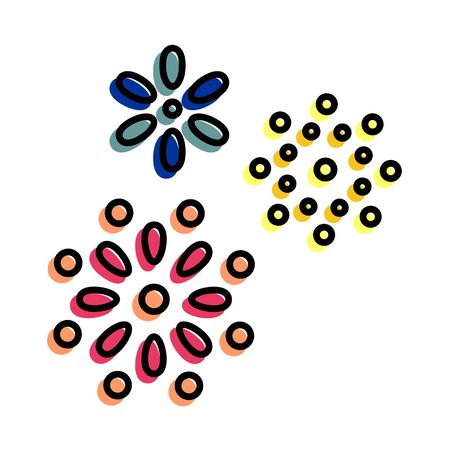 [hanabi] vector iconsのイラスト素材