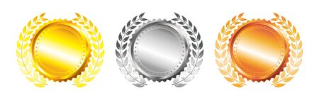 Icons from 1st to 3rd placeのイラスト素材