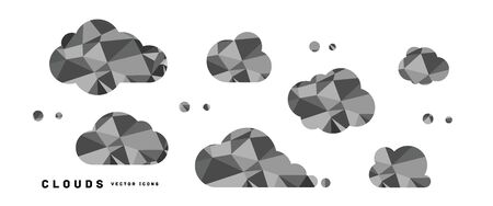 Crystal texture clouds vector illustrationのイラスト素材