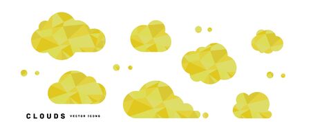 Crystal texture clouds vector illustrationのイラスト素材
