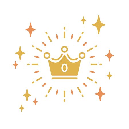 Crown vector iconのイラスト素材