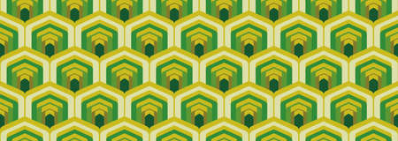 70's retro pattern material vector illustrationのイラスト素材