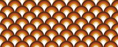 70's retro pattern material vector illustrationのイラスト素材