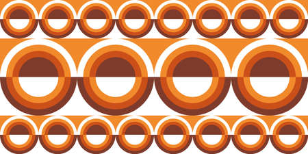 70's retro pattern material vector illustrationのイラスト素材