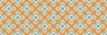 70's retro pattern material vector illustrationのイラスト素材