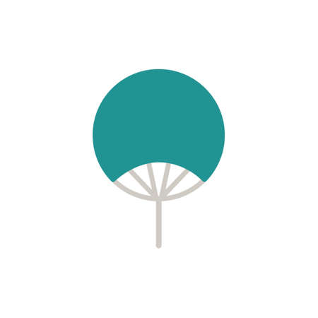flat design vector icon[uchiwa]のイラスト素材