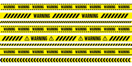 Warning Danger Caution Keep Out Tape Vector Materialの素材 Fy ストックフォトのamanaimages Plus