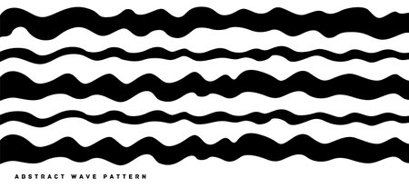 Vector pattern material with irregular wave patternのイラスト素材