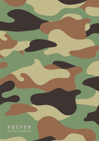 Minimal design camouflage pattern, vector illustrationのイラスト素材