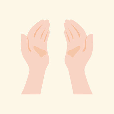 Hand icon that gently wrapsのイラスト素材