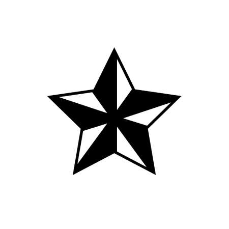 Star shaped vector illustration iconのイラスト素材
