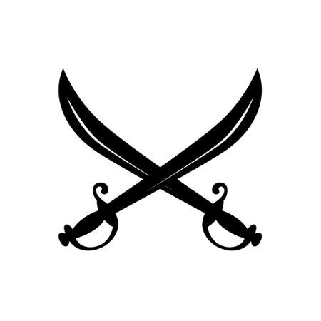 Saber silhouette icon vector illustrationのイラスト素材