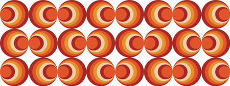 70's retro seamless wallpaper pattern material / vector illustrationのイラスト素材