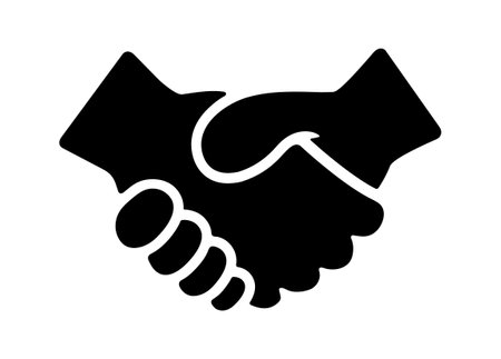 Handshake icon vector illustration partnershipのイラスト素材