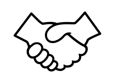 Handshake icon vector illustration partnershipのイラスト素材