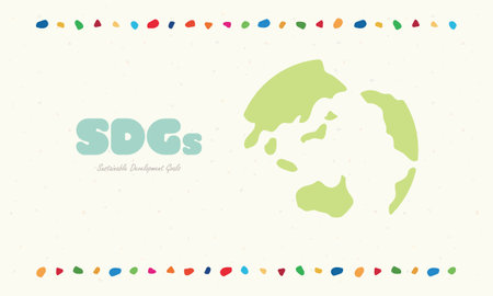 SDGs image material template illustrationのイラスト素材