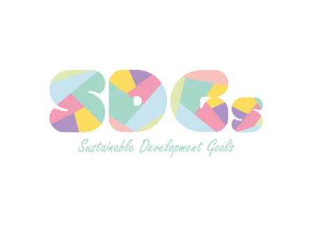 SDGs  title vector illustrationのイラスト素材