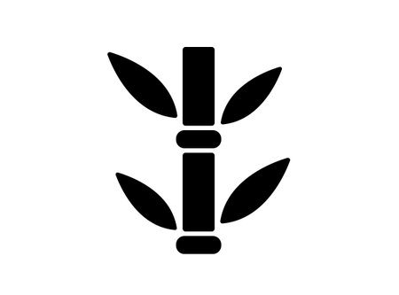 Japanese style icon [bamboo] vector illustrationのイラスト素材