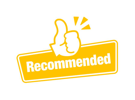Recommendation recommended icon vector illustrationのイラスト素材