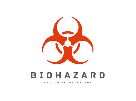 Biohazard icon infectious waste vector illustrationのイラスト素材