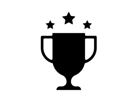 Trophy icon ranking vector illustrationのイラスト素材