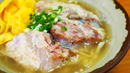 Okinawa soba Soki soba Okinawa cuisineの写真素材