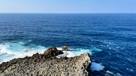 Okinawa Prefecture, Manzamo View, Onna Villageの写真素材